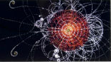 Even the LHC seems ready for Christmas with its colorful designs. These colorful computerized images are actually produced by the collision of particles in the accelerator and can reveal vast quantities of data to trained observers. Image of Even the LHC seems ready for Christmas with its colorful designs. These colorful computerized images are actually produced by the collision of particles in the accelerator and can reveal vast quantities of data to trained observers.