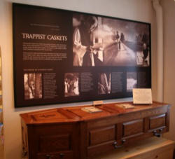 Caskets lovingly crafted by the Monks of New Melleray Abbey Caskets lovingly crafted by the Monks of New Melleray Abbey
