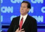 Senator Rick Santorum at the Jacksonville debate Image of Senator Rick Santorum at the Jacksonville debate