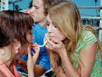 Two teens are replacing every adult that dies from smoking. Image of Two teens are replacing every adult that dies from smoking.