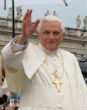 The Pope may wave, but he will never waver on the issues of faith. Image of The Pope may wave, but he will never waver on the issues of faith.