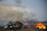 Refugees photographed fleeing recent violence in in the region, in this file photo. Image of Refugees photographed fleeing recent violence in in the region, in this file photo.