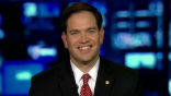 Florida Senator Marco Rubio endorsed Mitt Romney on Fox's Hannity show. Image of Florida Senator Marco Rubio endorsed Mitt Romney on Fox's Hannity show.