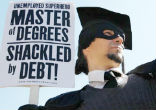 Student debt is a burden not just for recent college graduates in their twenties, but also for parents who often co-sign their children's student loans, as well as midcareer professionals who opted to go back to school during the sluggish recovery. Image of Student debt is a burden not just for recent college graduates in their twenties, but also for parents who often co-sign their children's student loans, as well as midcareer professionals who opted to go back to school during the sluggish recovery.