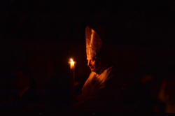 Pope Benedict XVI Lights the Easter Candle at the Vigil Pope Benedict XVI Lights the Easter Candle at the Vigil
