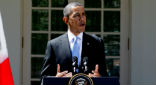 Obama during his remarks which won't curry any favor with the justices. Image of Obama during his remarks which won't curry any favor with the justices.