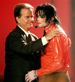 Dick Clark, pictured with Michael Jackson, ushered a host of popular musicians into America's living rooms with 'American Bandstand.' Clark has passed away at the age of 82. Dick Clark, pictured with Michael Jackson, ushered a host of popular musicians into America's living rooms with 'American Bandstand.' Clark has passed away at the age of 82.