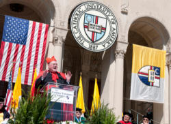 Cardinal Dolan speaks at CUA commencement Cardinal Dolan speaks at CUA commencement