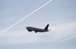 Flight 787 landed safely at Bangor. Image of Flight 787 landed safely at Bangor.