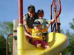 Allowing kids to have unstructured playtime outdoors is of great benefit to their development. Image of Allowing kids to have unstructured playtime outdoors is of great benefit to their development.