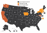 This map published by the Pew Center on the States shows the erosion of marriage in the US. Image of This map published by the Pew Center on the States shows the erosion of marriage in the US.