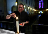 Fr Paul preparing to say Mass Image of Fr Paul preparing to say Mass