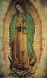 Our Lady of Guadalupe on the tilma of Juan Diego. Image of Our Lady of Guadalupe on the tilma of Juan Diego.