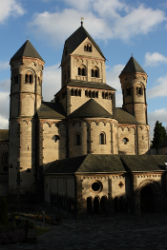 With its short length and multitude of towers and turrets, the Maria Laach Abbey resembles a fairy-tale fortress, accentuated by its scenic, lakeside setting. With its short length and multitude of towers and turrets, the Maria Laach Abbey resembles a fairy-tale fortress, accentuated by its scenic, lakeside setting.