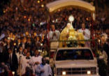 Pope Benedict XVI leading the faithful in the Corpus Christi Procession Image of Pope Benedict XVI leading the faithful in the Corpus Christi Procession