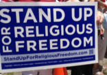 We are serving notice on this Administration that the fundamental human right to the first freedom, Religious Freedom, cannot and will not be taken away. We will prevail because our cause is just and serves the true common good. Image of We are serving notice on this Administration that the fundamental human right to the first freedom, Religious Freedom, cannot and will not be taken away. We will prevail because our cause is just and serves the true common good.