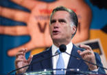 Mitt Romney addressing the NAACP Image of Mitt Romney addressing the NAACP