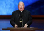 Cardinal Dolan at the Democratic convention Image of Cardinal Dolan at the Democratic convention