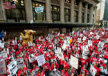 Striking Chicago teachers Image of Striking Chicago teachers
