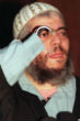 Without his hooks, Abu Hamza must now eat his meals with a straw. Image of Without his hooks, Abu Hamza must now eat his meals with a straw.