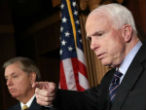 McCain and Graham are not impressed with the misleading comments made by Susan Rice in the wake of the Benghazi terrorist attacks. Image of McCain and Graham are not impressed with the misleading comments made by Susan Rice in the wake of the Benghazi terrorist attacks.