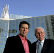 Schuller and his son Robert leave with just a fraction of what they asked of the courts. Image of Schuller and his son Robert leave with just a fraction of what they asked of the courts.