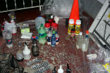 The tools to manufacture meth are simple, common, and dangerous. Image of The tools to manufacture meth are simple, common, and dangerous.