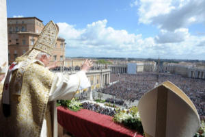 Pope Benedict XVI greets the faithful Pope Benedict XVI greets the faithful