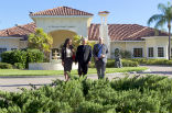 Fr. Orsi walks with colleagues at the Ave Maria School of Law where he serves as a spiritual director. Image of Fr. Orsi walks with colleagues at the Ave Maria School of Law where he serves as a spiritual director.