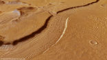One of the amazing new pictures of the Reull Vallis on Mars. Image of One of the amazing new pictures of the Reull Vallis on Mars.