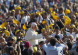 Pope comes to speak at his Wednesday Audience Image of Pope comes to speak at his Wednesday Audience