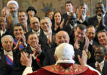 Pope Benedict XVI addressing Diplomatic Corps Image of Pope Benedict XVI addressing Diplomatic Corps