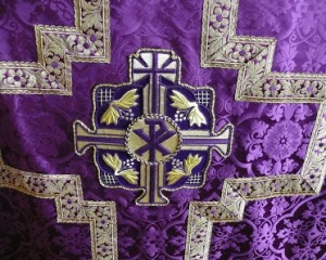 The purple vestments of the season of Lent beckon The purple vestments of the season of Lent beckon