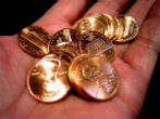 Pennies to the dollar, Congress may begrudge workers. Image of Pennies to the dollar, Congress may begrudge workers.