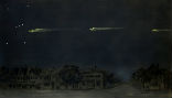 In 1913, a procession of fireballs moving in formation astounded observers from Canada to Brazil. Image of In 1913, a procession of fireballs moving in formation astounded observers from Canada to Brazil.