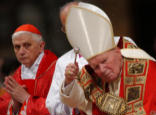 Pope Benedict and Blessed John Paul II Image of Pope Benedict and Blessed John Paul II
