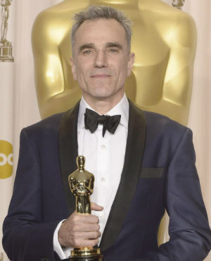 'I can't think of anyone right now because I need to have to lie down for a couple of years. No, I can't think of any. I really can't, no. It's really hard to imagine doing anything after this,' Daniel Day-Lewis remarked upon receiving his third highly coveted gold statuette. 'I can't think of anyone right now because I need to have to lie down for a couple of years. No, I can't think of any. I really can't, no. It's really hard to imagine doing anything after this,' Daniel Day-Lewis remarked upon receiving his third highly coveted gold statuette.