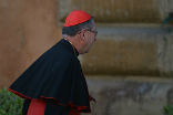 Photographers caught a fleeting glimpse of Cardinal Mahony in Rome. Image of Photographers caught a fleeting glimpse of Cardinal Mahony in Rome.