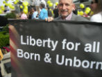 Pro-life advocates rally in support of the new laws in Arkansas. Image of Pro-life advocates rally in support of the new laws in Arkansas.