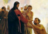 Jesus heals the Blind Man Image of Jesus heals the Blind Man