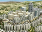 A graphic of how the town of Rawabi will look once completed. Image of A graphic of how the town of Rawabi will look once completed.