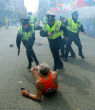 A 78-year-old runner who fell during the bombing has become an icon of the race. Bill Iffring suffered only a scraped knee in his fall. He crossed the finish line anyway. Image of A 78-year-old runner who fell during the bombing has become an icon of the race. Bill Iffring suffered only a scraped knee in his fall. He crossed the finish line anyway.