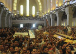 Coptic funeral at St. Mark's Church in Cairo, Egypt Image of Coptic funeral at St. Mark's Church in Cairo, Egypt