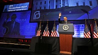 Obama giving the keynote address at the annual conference of Planned Parenthood Image of Obama giving the keynote address at the annual conference of Planned Parenthood