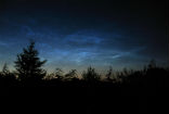 Noctilucent clouds are a rare, but beautiful phenomenon on Earth. Image of Noctilucent clouds are a rare, but beautiful phenomenon on Earth.