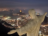 Christ the Redeemer overlooking Rio De Janeiro Image of Christ the Redeemer overlooking Rio De Janeiro