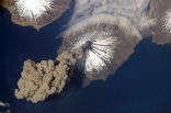 Cleveland Volcano erupted last week. Image of Cleveland Volcano erupted last week.