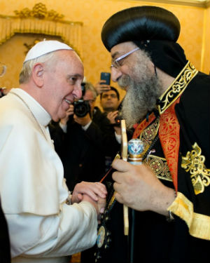 Pope Francis and Patriarch Tawadros II Pope Francis and Patriarch Tawadros II