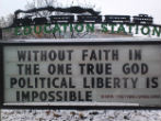 The Republic was founded on faith. Image of The Republic was founded on faith.
