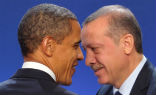 Obama and Erdogan in an earlier meeting at Cannes. Image of Obama and Erdogan in an earlier meeting at Cannes.